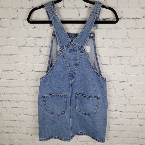 ONLY | Karlie denim Spencer pinafore dress - Picture 4 of 7